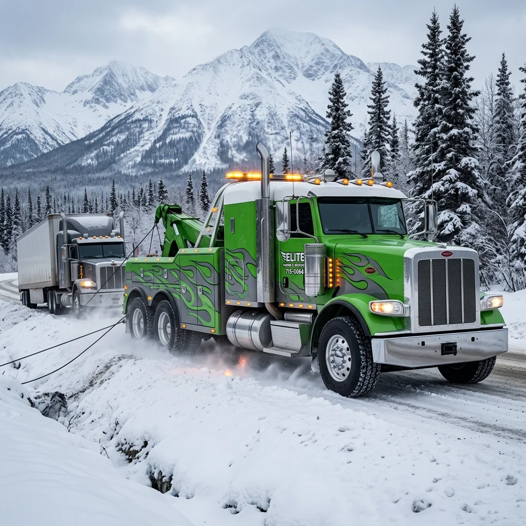 Heavy duty wrecker twilight recovery concept